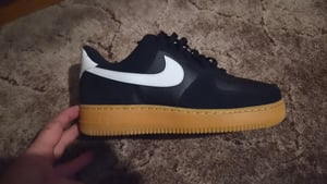 Nike Air Force 1 '07 LV8 "Black Summit White Gum" Schwarz, Größe: 44 Kunden-Foto 1