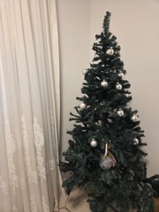COSTWAY, 180 cm kunstkerstboom, kerstboom met metalen voet, kerstboom met PVC-takken, groene kunstkerstboom Klantenfoto 1