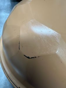 Antihaft Wok 32 cm Tonbeschichtung mit Glasdeckel für Gasherd Kunden-Foto 3