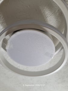 LED Deckenleuchte, Runde Deckenleuchte 32W 2500lm, Moderne Deckenleuchte für Flur Schlafzimmer Küche Wohnzimmer, Kaltweiß 6000K, Länge 28cm Kunden-Foto 1