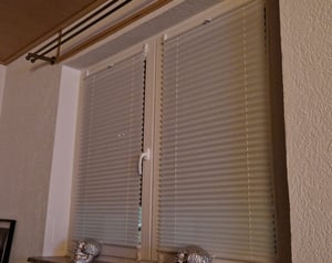 Plissee Easy Fix Klemm Faltrollo blickdicht Fenster Rollo ohne Bohren 60x130 cm Kunden-Foto 1