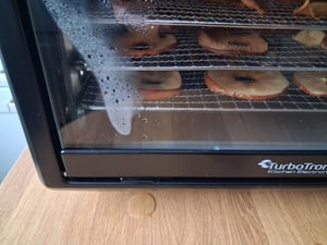TurboTronic Dörrgerät TurboWave – FD55 – , 50 l, 35–75 °C, komplett aus Metall, 7 Ebenen, für Obst, Gemüse, Fleisch und Pilze, Früchtetrockner aus Edelstahl Kunden-Foto 2