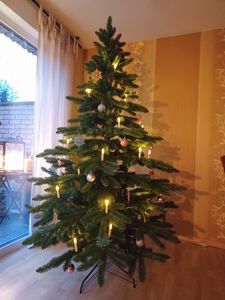 Hoogwaardige kunstkerstboom, Spaanse dennensoort, 220 cm Klantenfoto 22