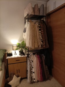 Schwerlast Kleiderständer, 230*35*180cm, Kleiderbügel mit Höhenverstellbaren Einlegeböden, bis 394 kg belastbar, Schwarz Kunden-Foto 1