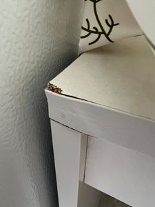 vidaXL Psací stůl bílý 90×40×72 cm výrobek z odvozeného dřeva Fotografie od zákazníka č. 1