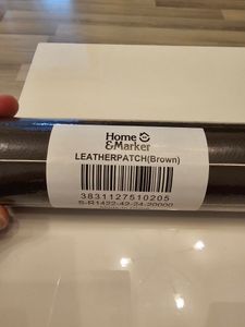 Lederreparatur- und Restaurationsset Selbstklebend Sofa Autositze Handtaschen Jacken - LEATHERPATCH Braun Kunden-Foto 2