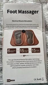Fußmassagegeräte, Fußmassagegerät 3D, Regenerative EMS-Behandlung gegen Taubheit, Kribbeln und Nervenschmerzen, mit 15 Intensitätsstufen, 30x29cm Kunden-Foto 1