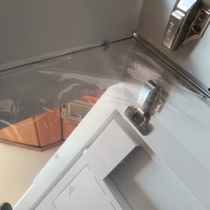 Armoire miroir Puluomis pour salle de bain, avec éclairage à 3 couleurs et variateur d'intensité, meuble de salle de bain, armoire murale, aluminium, blanc Photo du client 2