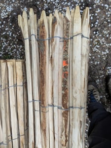 Englischer Staketenzaun Kastanie - Länge 5 Meter, Höhe 50 cm, Lattenabstand 6-8 cm Kunden-Foto 2