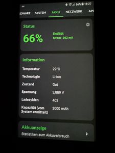 Ladezyklen des neuen Akku's