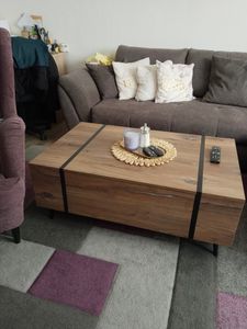 Couchtisch ONYX LOFT auf Beinen Flagstaff Eiche Kunden-Foto 1