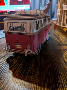 Puzzle 3D in legno dell'auto Volkswagen VW T1 Foto del cliente 2