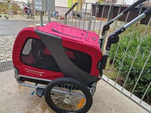 DOGGYHUT® Premium MEDIUM Hundefahrradanhänger & Jogger 2in1 Fahrradanhänger Kunden-Foto 16
