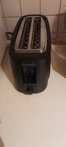 Clatronic kompakter Toaster 2 Scheiben | Toaster mit Auftau-/Aufwärm-/Schnellstoppfunktion | Toaster mit Brötchenaufsatz | Toaster schwarz | TA 3801 Kunden-Foto 2