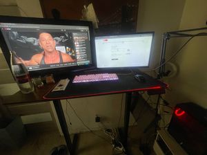 SONGMICS 180 cm, Elektrisch Höhenverstellbarer Schreibtisch, Memory-Funktion für 4 Höhen Kunden-Foto 2