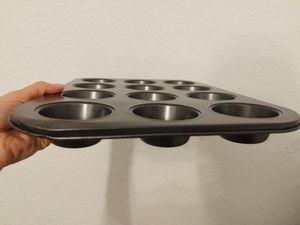 2X 12er Backblech inkl. 24x Silikon wiederverwendbare Muffinförmchen Backform Muffinform für insgesamt 24 Muffins Kunden-Foto 2