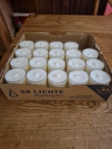 1.03 50 nočných svetielok - 50 čajových sviečok s dobou horenia približne 8 hodín Fotografia od zákazníka č. 1