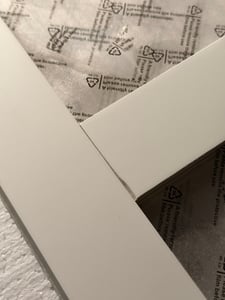 Merax Kinder-Kleiderschrank*2, 4 Acrylglas-Türen, Kleiderstange & verstellbare Regale,  Keks-Form-Holzgriffe, 160×50×150 cm, Weiß + Natur Kunden-Foto 1