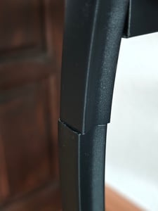 Tribesigns Table console, 120 cm, table d'entrée industrielle à 5 niveaux avec cadre métallique, table basse étroite derrière le canapé, couloir, marron rustique Photo du client 1