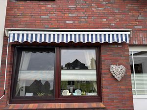 Leudus Markisen Volant für 3m Markisen Markisenbespannung Sonnenschutz Ersatzstoffe Sonnenmarkise fertig genäht (2,82x0.21m, SPD088) Kunden-Foto 2