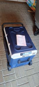 tillvex® Kompresorový chladiaci box elektrický 50 l / námornícka modrá | Elektrický mraziaci box s APP ovládaním USB pripojenie 12/24 V 230V | Chladnička do -20 °C Fotografia od zákazníka č. 1