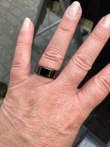Prsteň inteligentný Maxlife smart ring MXSR-100 black size 8 Fotografia od zákazníka č. 1
