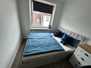 VASAGLE Rám postele, 140 x 200 cm, sklopný rošt, úložný prostor pod postelí, s čelem, béžový Fotografie od zákazníka č. 1