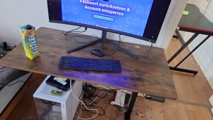 AREBOS biurko z elektryczną regulacją wysokości 140x60 cm | funkcja pamięci, beżowy Zdjęcie produktu od klienta nr 1
