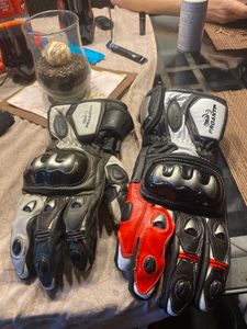 Motorradhandschuhe Racing Pro weiß von PROANTI® - Größe XL Kunden-Foto 7