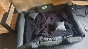Hundebett KINGDOG Laufstall 130x105 cm personalisiert wasserdicht grün Kunden-Foto 1
