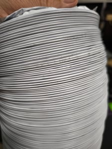 150 mm flexibler Aluminium-PVC-Abluftschlauch, 6 m lang - Lüftungsrohr für Abluftventilatoren, Klimaanlagen, Wäschetrockner (ø150 mm 6 m, Weiß) Kunden-Foto 1