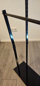 Handtuchhalter, Freistehender Handtuchständer, mit 3 Handtuchstangen, Badetuchhalter, Badezimmer Handtuchstange, Metall, Schwarz Kunden-Foto 3