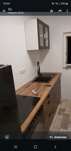 Granitspüle Schwarz farbe  Küchenspüle Granit Siphon Einbauspüle Spülbecken Spüle  AVA_1K 08 Kunden-Foto 3
