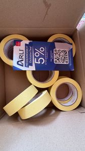 ARLI 4x Abdeckklebeband Kreppband 48 mm x 50 m Malerkrepp Malerband Kreppklebeband Kunden-Foto 1