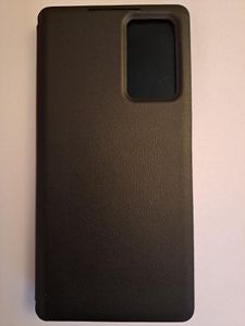 Kožené flipové pouzdro pro Samsung Galaxy S25 Ultra, obal s funkcí Smart View okna a přihrádkou na karty Zelený Fotografie od zákazníka č. 1