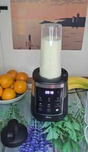 Olvy Blender Pro kielichowy, szklany dzbanek 1,5 l, kubek Tritan 600 ml, ekran dotykowy, Pulse, Auto-Clean, smoothie maker i ice crusher Zdjęcie produktu od klienta nr 10