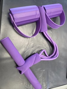 Fitness  Elastische Zugseil, Multifunktions Resistance Band Sit-up Bodybuilding Expander Home Fitness für Arme, Bauch, Pilates, Yoga und Andere Übungen Kunden-Foto 2