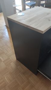 vidaXL Armadio per garage in legno massiccio di pino, rovere affumicato Foto del cliente 1
