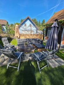 Pillows24 - Palettenkissen wasser- und UV-beständig - 8ER SET | Polster für Europaletten 120x80 - Palettenmöbel - Outdoor/Indoor, Graphit Kunden-Foto 1