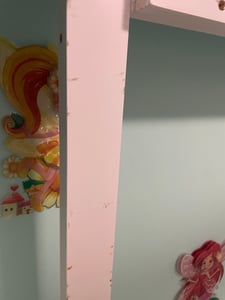 Merax stapelbed 90x200 cm met bureau, kinderbed met trap en lades, massief houten kinderbed met opbergruimte, sterrenmotief, wit Klantenfoto 4