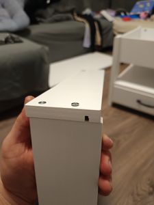 VASAGLE Couchtisch, Wohnzimmertisch, Gaszylinder, höhenverstellbar, viel Stauraum, Kaffeetisch, für Wohnzimmer, braun-weiß Kunden-Foto 7