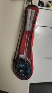 Sada badmintonových raket Best Sporting 260 XT s raketkami I 2 badmintonové rakety se 3 raketkami I Lehké badmintonové rakety 108 g I Badmintonové rakety se strunami Lawntex I včetně tašky na přenášení Fotografie od zákazníka č. 1