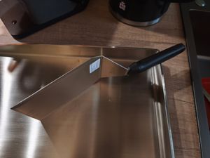 Grillplatte 4mm rostfreies Edelstahl [40 x 30cm] - Plancha mit Grillspachtel Kunden-Foto 2