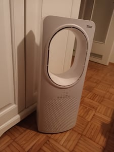 Zilan Turmventilator energiesparender Motor mit Fernbedienung Ventilator energiesparend oszillierend sehr leise Design Standventilator 3 Stufen Säulenventilator mit Kühlung Tower Fan Kunden-Foto 1