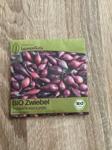 Samenliebe  Zwiebel Samen | Tropea Rossa Tonda - rote & mild süß & rund - samenfestes  Saatgut Kunden-Foto 2