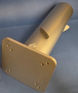 LZQ Universele bodemplaat voor parasol, 1 stuks metalen parasolvoet, grondanker voor markiesparasol, parasol met handgreep (zilver) Klantenfoto 1
