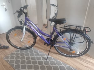 Talson City-Fahrrad 26 Zoll, 21-GG-Shimano-Schaltung mit Beleuchtung und Gepäckträger, Farbe Pink Kunden-Foto 6