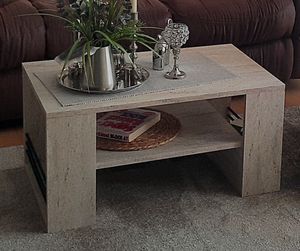 Skye Decor, Iris - Sapphire, Couchtisch, Saphir, 100 % MELAMINBESCHICHTETE SPANPLATTEN, 80 x 50 x 40 cm Kunden-Foto 1