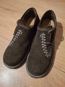 PAULGOS Trachtenschuhe Echt Leder Haferlschuhe Haferl Stickerei in 4 Farben Gr. 39-47 Kunden-Foto 1