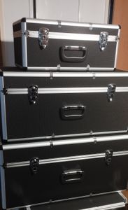 AREBOS 3er Set Transportkoffer | Alu Boxen 200L | abschließbar & wasserdicht Kunden-Foto 9